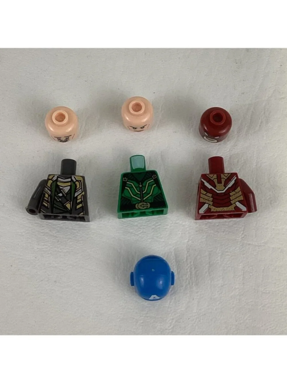 Lego Marvel Minifigures Lot Parts Pieces Iron Man Beetle Loki Captain America